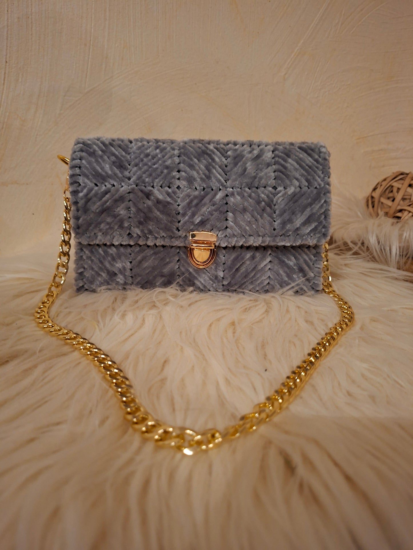 Sac a main en velour