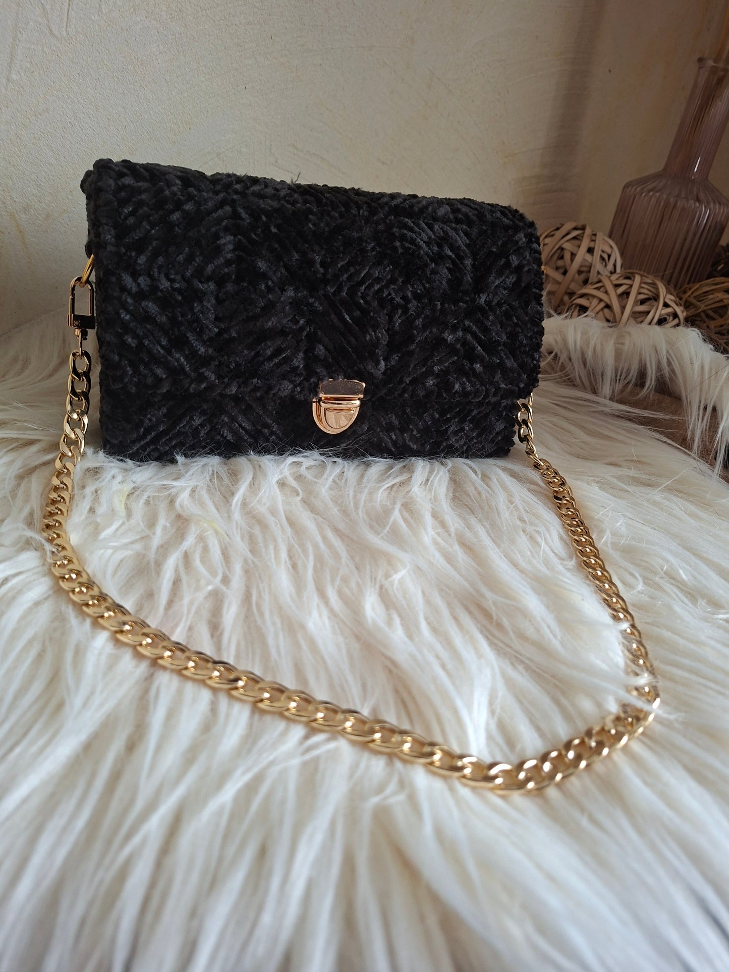 Sac a main en velour