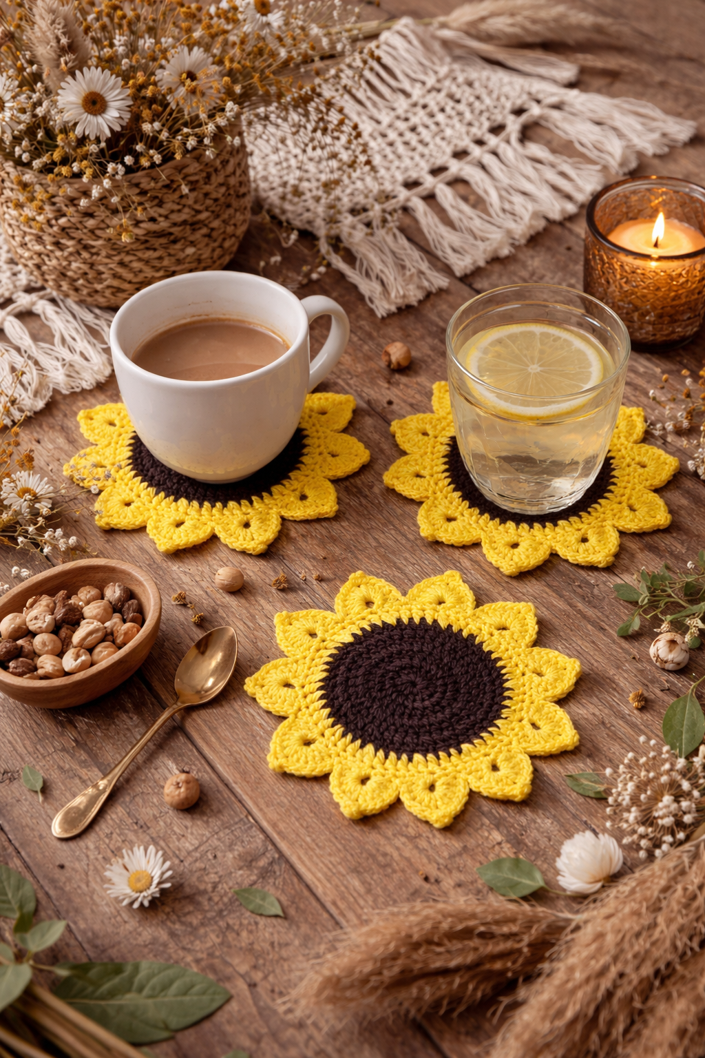 Dessous de verre tournesol 🌻lot de 6 pièces